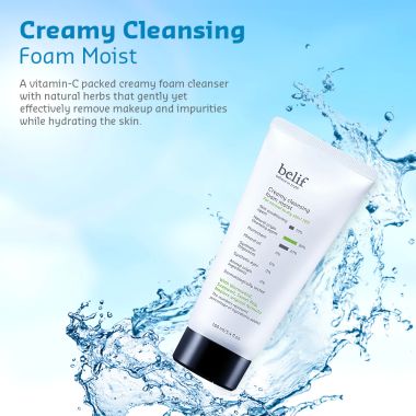 Belif: Creamy Cleansing Foam Moist - 160ml