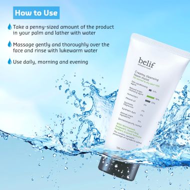 Belif: Creamy Cleansing Foam Moist - 160ml