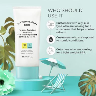 The Face Shop: Natural Eco No Shine Hydrating Sun Cream - 50 ml