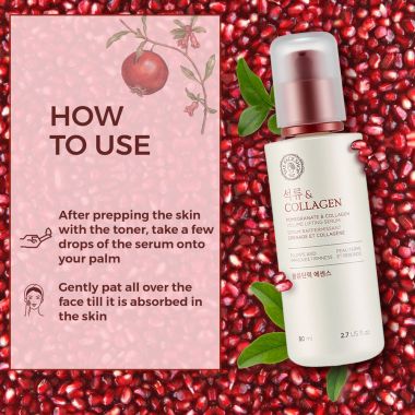The Face Shop: Pomegranate and Collagen Volume Lifting Serum - 80 ml