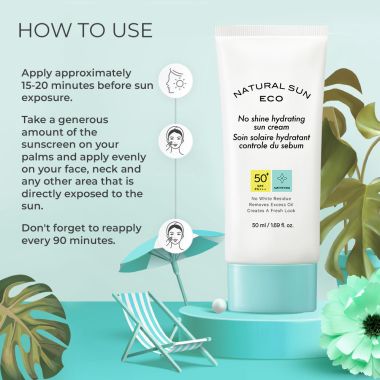 The Face Shop: Natural Eco No Shine Hydrating Sun Cream - 50 ml