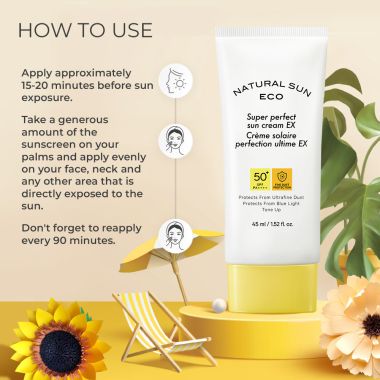 The Face Shop: Natural Eco Super Perfect Sun Cream EX - 45 ml