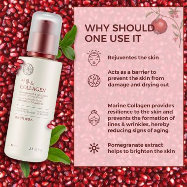 The Face Shop: Pomegranate and Collagen Volume Lifting Serum - 80 ml