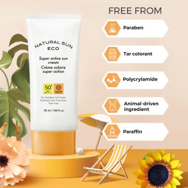 The Face Shop: Natural Eco Super Active Sun Cream - 50 ml