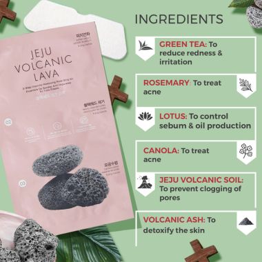 The Face Shop: Jeju Volcanic Lava 3 Step Impurity Removing Nose Strip Kit - 3 Strips