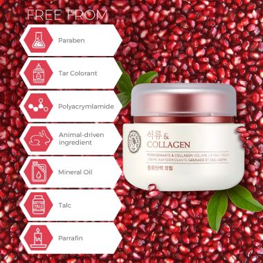 The Face Shop: Pomegranate and Collagen Volume Lifting Cream 100ml (Unisex)