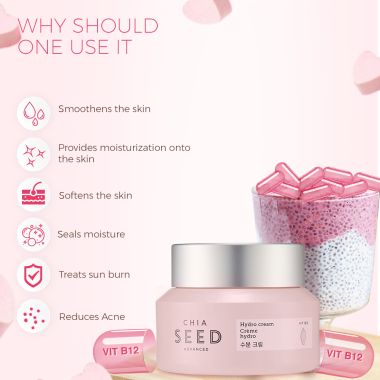 The Face Shop: Chia Seed Hydro Cream - 50 ml