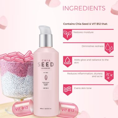 The Face Shop: Chia Seed Hydro Toner - 160 ml