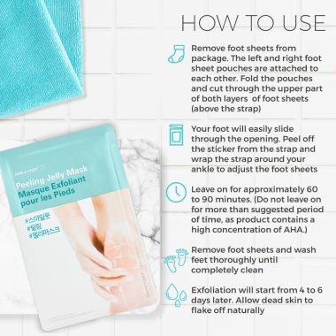 The Face Shop: Smile Foot Peeling Jelly Mask (Unisex) - 40ml