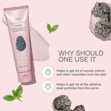 The Face Shop: Jeju Volcanic Lava Cleansing Foam - 150ml