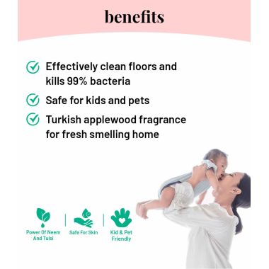 Born Good: Plant Based Disinfecting Liquid Floor/Surface Cleaner Refill  - 1 Ltr