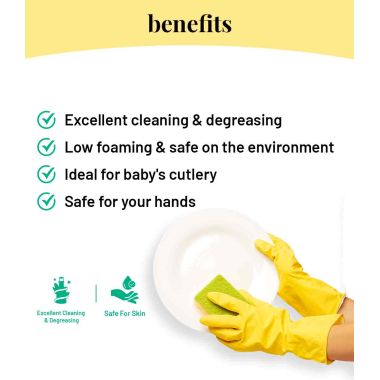 Born Good: Natural Low Foaming Dishwash Liquid  - 5 Ltr