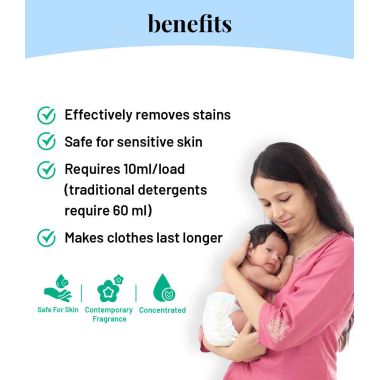 Born Good: Plant Based Concentrated Liquid Detergent  - 1 Ltr