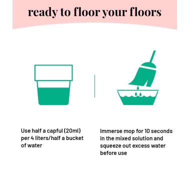 Born Good: Plant Based Disinfecting Liquid Floor/Surface Cleaner Refill  - 1 Ltr