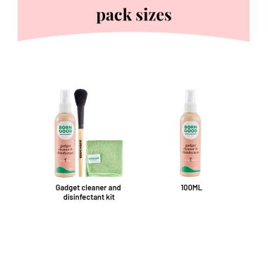 Born Good: Plant-based Electronics & Gadget Disinfectant & Cleaner Kit  - 100ml