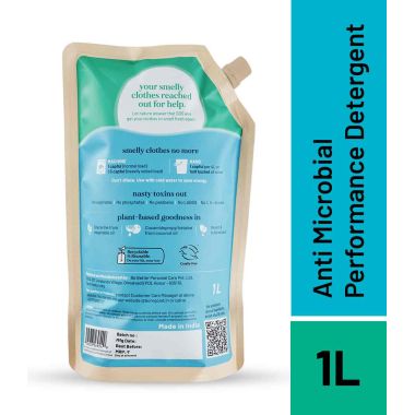 Born Good: Plant Based Anti Microbial Liquid Detergent Refill - 1 Ltr