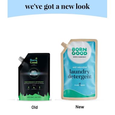 Born Good: Plant Based Anti Microbial Liquid Detergent Refill - 1 Ltr