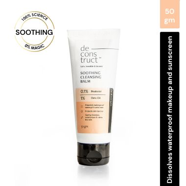 Deconstruct Skincare: Soothing cleansing balm - 0.1% bisabolol and 1% Avena sativa Oil - 50gm