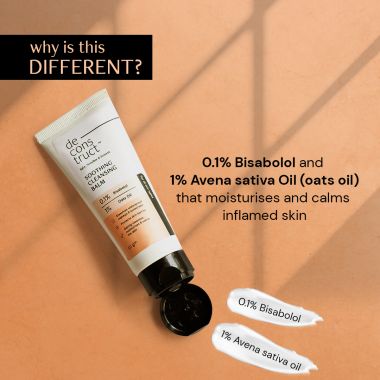 Deconstruct Skincare: Soothing cleansing balm - 0.1% bisabolol and 1% Avena sativa Oil - 50gm