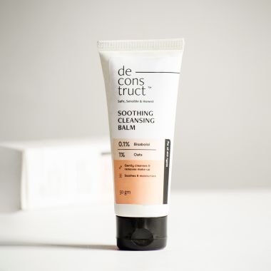 Deconstruct Skincare: Soothing cleansing balm - 0.1% bisabolol and 1% Avena sativa Oil - 50gm