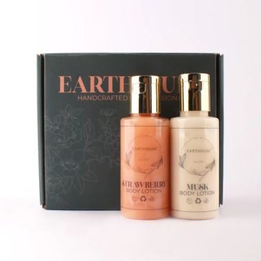 Earthhium: Body Lotion Gift Box - Strawberry & Musk