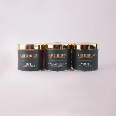 Earthhium: Body Scrub -  Rose, Vanilla Mermaid & Coffee