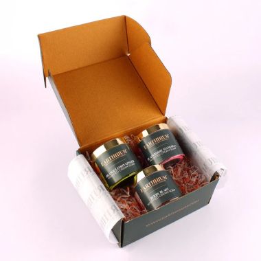 Earthhium: Orange Lemon ginger, Blackberry Mangolia & Berry Blast