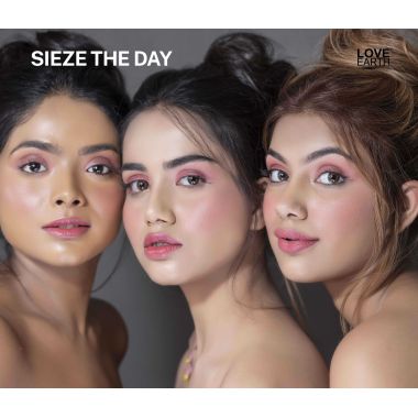 Love Earth: Lip Tint & Cheek Tint Multipot Combo (Rose Pink & Raspberry Pink) with Richness of Jojoba Oil and Vitamin E for Lips, Eyelids and Cheeks