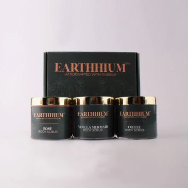 Earthhium: Body Scrub -  Rose, Vanilla Mermaid & Coffee