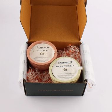 Earthhium: Soya Wax Candle -  Cinnaboom & Bourbon Vanilla