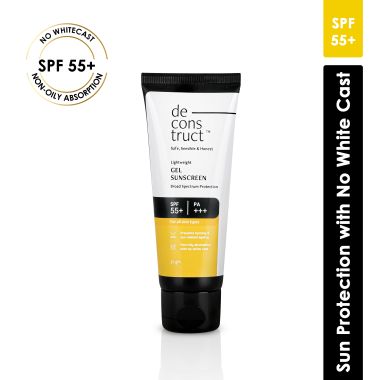 Deconstruct Skincare: Lightweight Gel Sunscreen-SPF 55+ | PA+++ (50 gm)