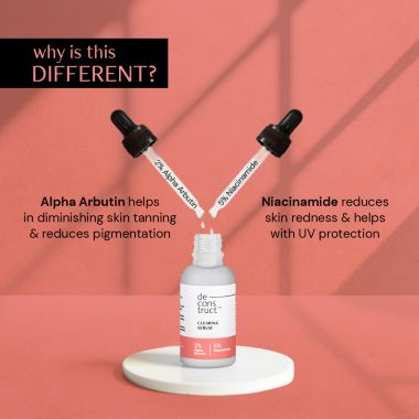 Deconstruct Skincare: Clearing Serum- 2% Alpha Arbutin + 5% Niacinamide - 30ml