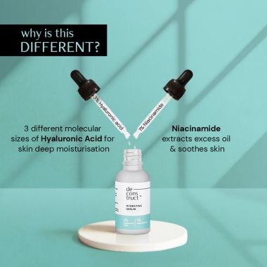 Deconstruct Skincare: Hydrating Serum - 2% Hyaluronic Acid + 1% Niacinamide -30ml