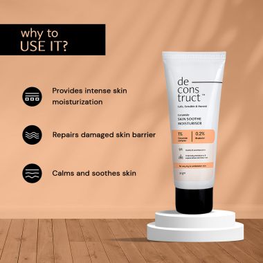 Deconstruct Skincare: Soothe Moisturizer- 1% Ceramides + 0.2% Bisabolol - 50 gm