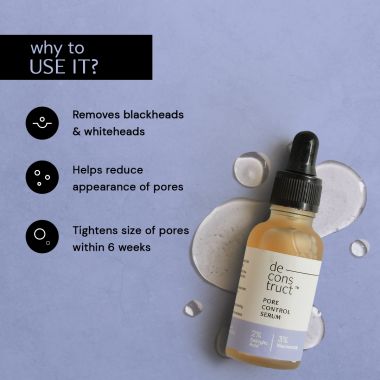 Deconstruct Skincare: Pore Control Serum - 2% Salicylic Acid + 3% Niacinamide - 30ml