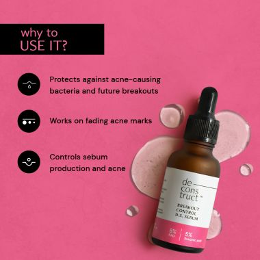 Deconstruct Skincare: Breakout Control D.S. Serum- 8% Pad + 5% Succinic Acid - 30ml