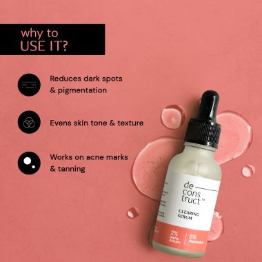 Deconstruct Skincare: Clearing Serum- 2% Alpha Arbutin + 5% Niacinamide - 30ml
