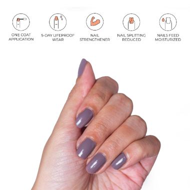 Harkoi: Nail Serum - Purple Grey Evening - NS03 - 50gm