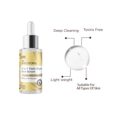 The Skin Story: 5 in 1 Daily Repair Face Serum - 40ml