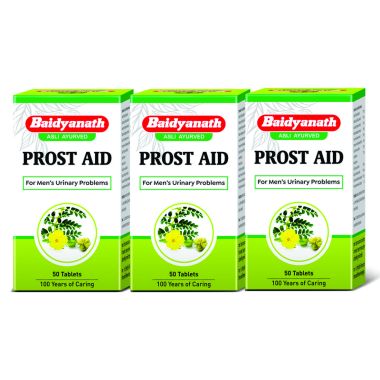 Baidyanath: Prostaid - Useful in Enlarged Prostate - Pack Of 3 (50 Tablets In Each Pack)
