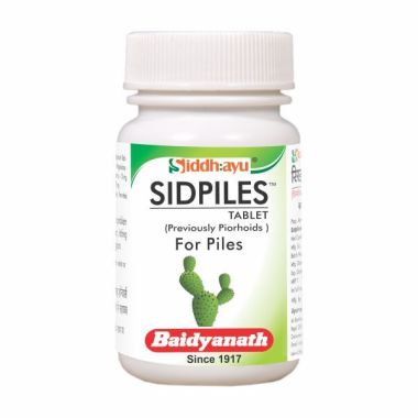 Baidyanath: Sidpiles - Natural & Ayurvedic Formulation for Effective Relief from Piles - 50 Tablets Each