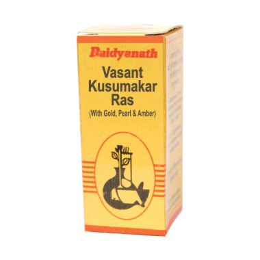 Baidyanath: Vasant Kusumakar Ras with Gold, Amber and Pearl - 10 Tablet