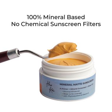 Harkoi: The Harkoi Mineral Matte Sunscreen SPF 35 | Shade #1