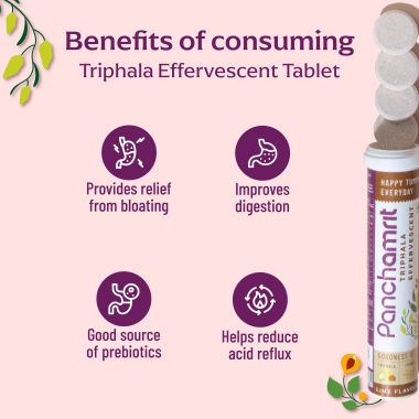 Panchamrit: Triphala Lime Flavour Effervescent Tablets - 20 Tablets