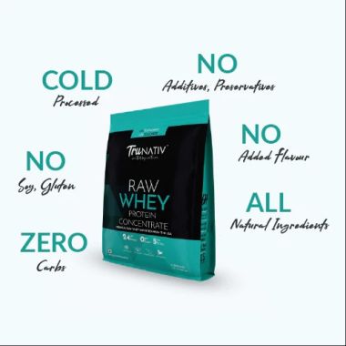 TruNativ: Raw Whey Protein Concentrate Powder - Unflavoured - 1kg