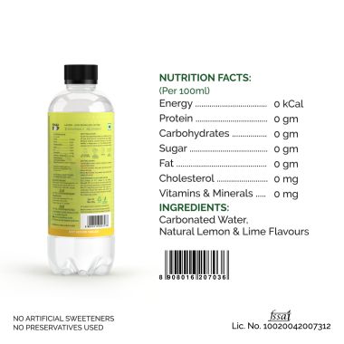 Polka Pop: Lemon-Lime Sparkling Water - Pack of 12 (350ml Each)