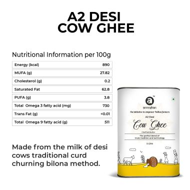 anveshan: A2 Desi Cow Ghee - 5L