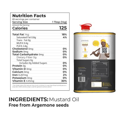 anveshan: Wood Cold Pressed Mustard Oil - 5L
