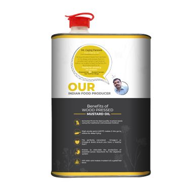 anveshan: Wood Cold Pressed Mustard Oil - 5L