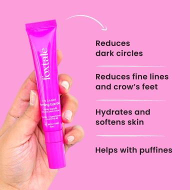 Foxtale: Eye Candy Firming Eye Gel with a combination of peptides, algae extracts and vitamin B5 - 20m